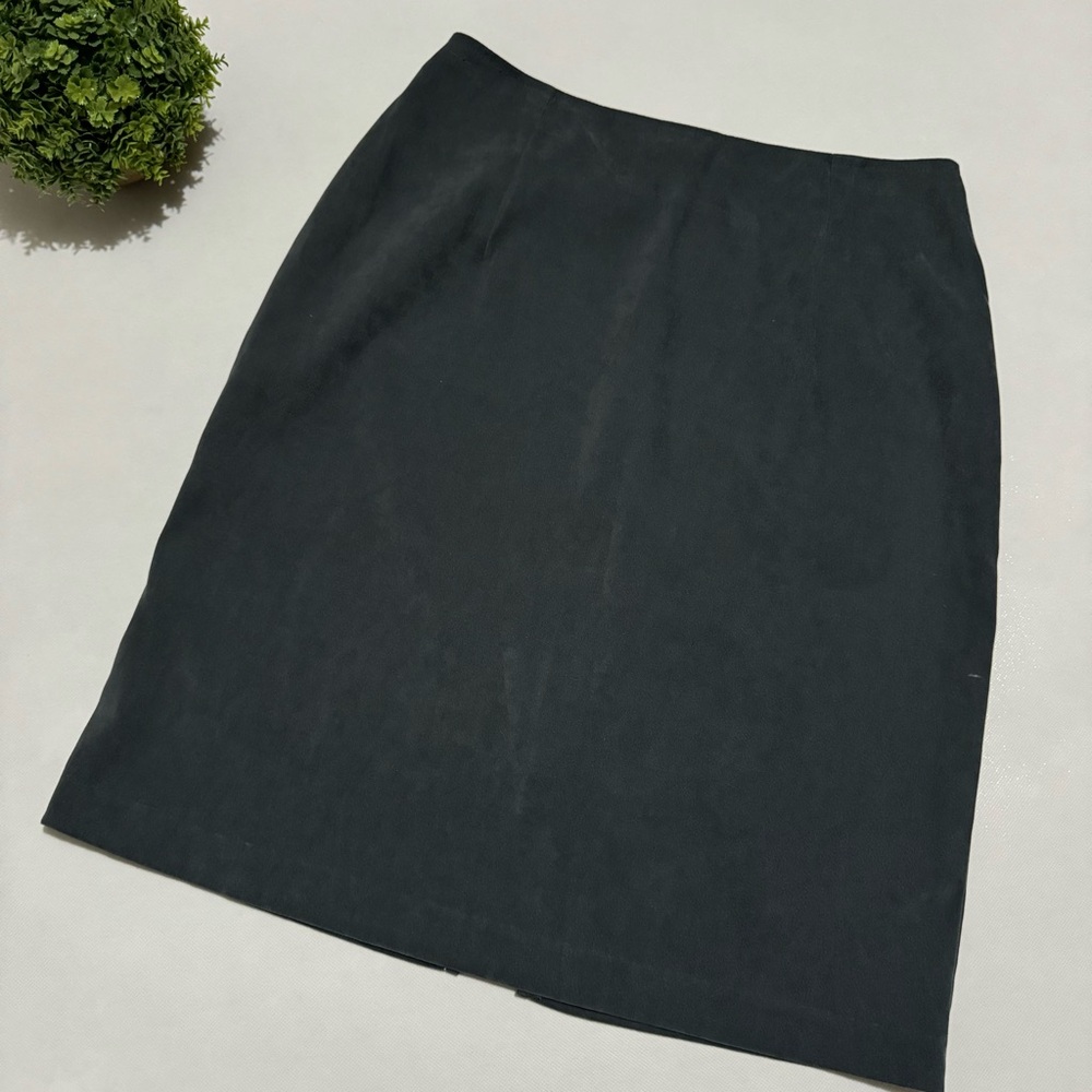 Dark Charcoal Gray Long Modest Classic Career Pencil Skirt‎ Women’s Size 6
